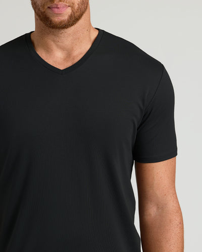 Tall Premium Pima V-Neck - Black