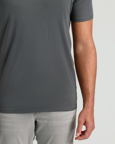 Tall Premium Pima V-Neck - Carbon