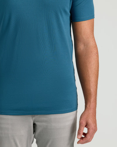 Tall Premium Pima V-Neck - Lagoon