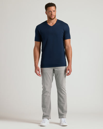 Tall Premium Pima V-Neck - Navy