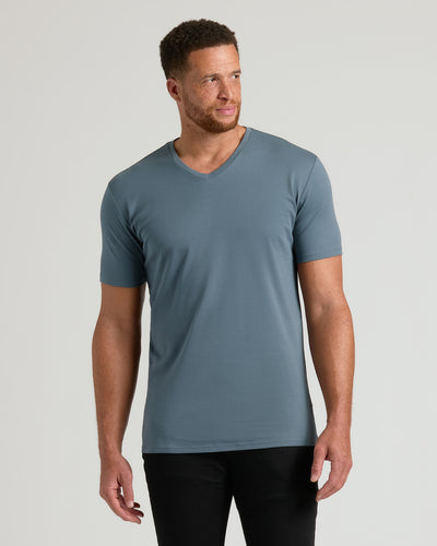 Tall Premium Pima V-Neck - Tempest