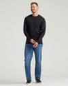 Man in All Black Tall Premium Pima Long Sleeve Crew.