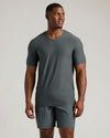 Man wearing Timeless Tall Active V-Neck, showcasing athletic fit.