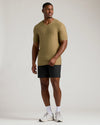 Athletic man in Overland Tall Active V-Neck, showcasing tailored fit.