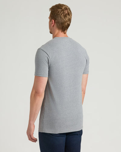 Tall Heavyweight Pocket Crew - Heather Gray
