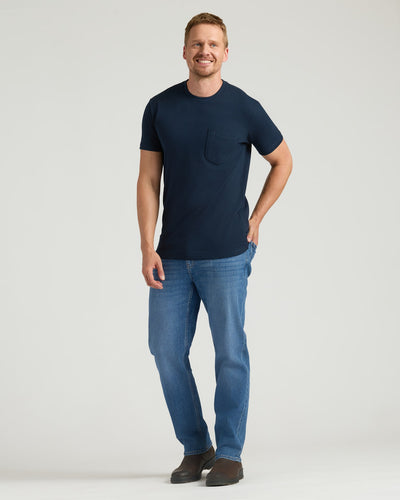 Tall Heavyweight Pocket Crew - Navy