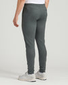 Tall Active Joggers in Charcoal Gray on model with white shoes.