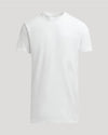 White t-shirt on a light gray background