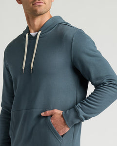 True ClassicNeptune Fleece French Terry Pullover Hoodie with drawcords and kangaroo pocket.