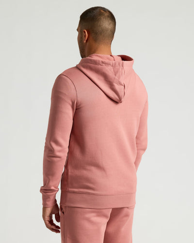 Fleece Pullover Hoodie - Rose