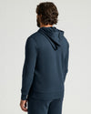 Sudadera con capucha tipo jersey de felpa francesa azul marino