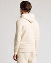 Back view of Dune Fleece French Terry Pullover Hoodie on model.