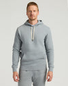 Dark Heather Gray Fleece French Terry Pullover Hoodie