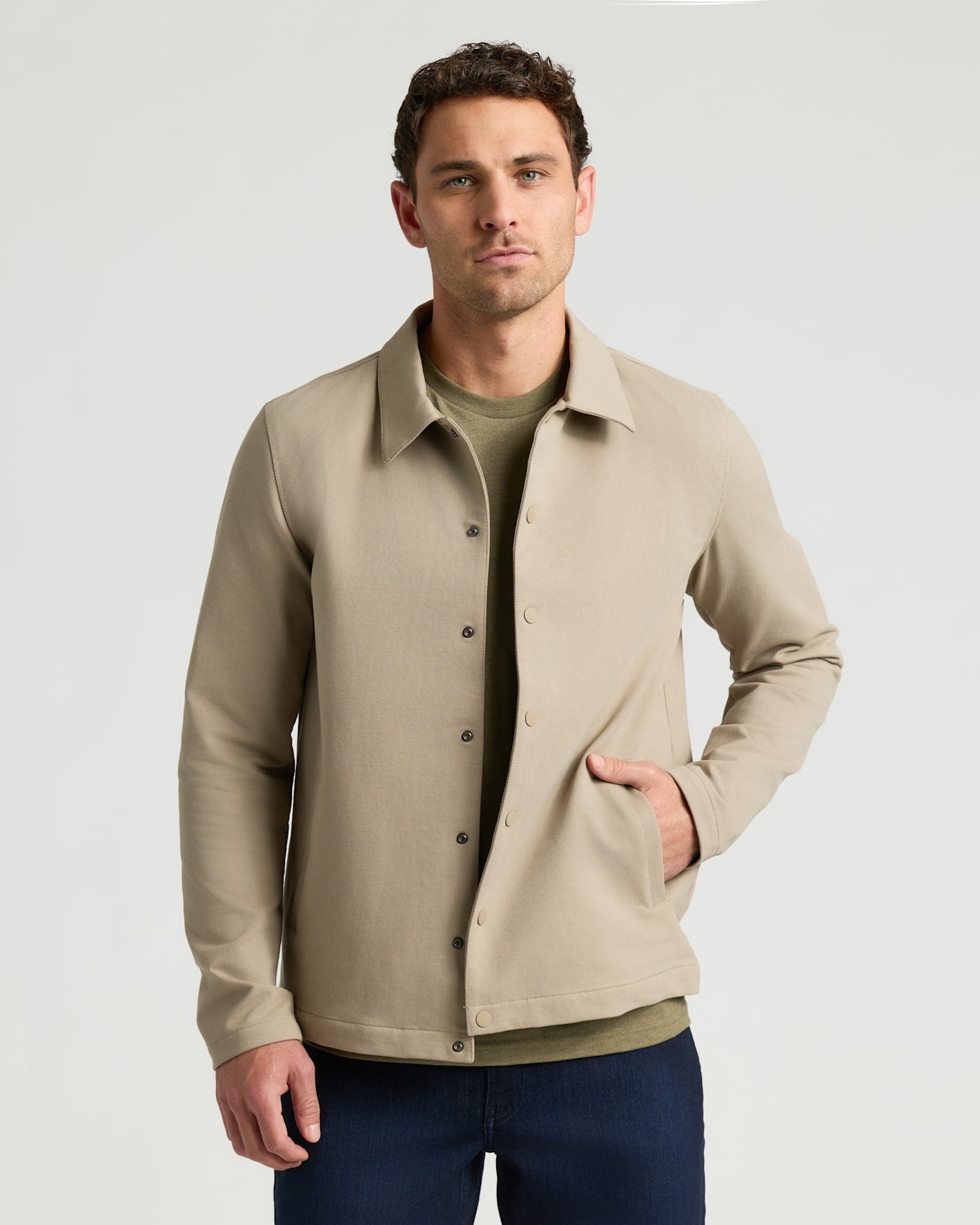 Khaki & Military Green Casual Jacket 2-Pack | Khaki & Military Green ...