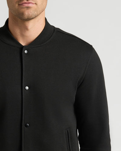 Fleece Bomber Jacket - Black