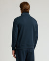 Navy Half Zip Fleece Sweatshirt & Jogger 2-Pack, back view.