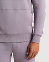 Thistle Half Zip Fleece Sweatshirt with ribbed hem and kangaroo pocket.