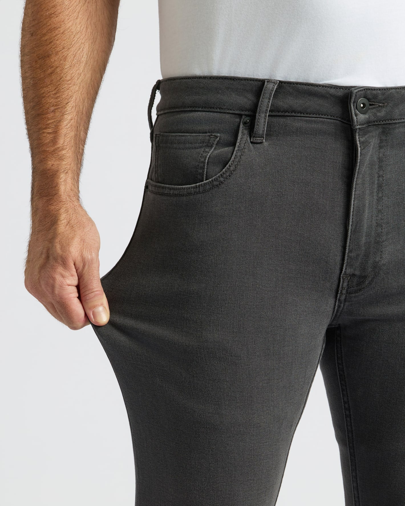 Gray Wash Slim Comfort Stretch Jeans