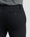 Black Slim Comfort Knit Chino Pant