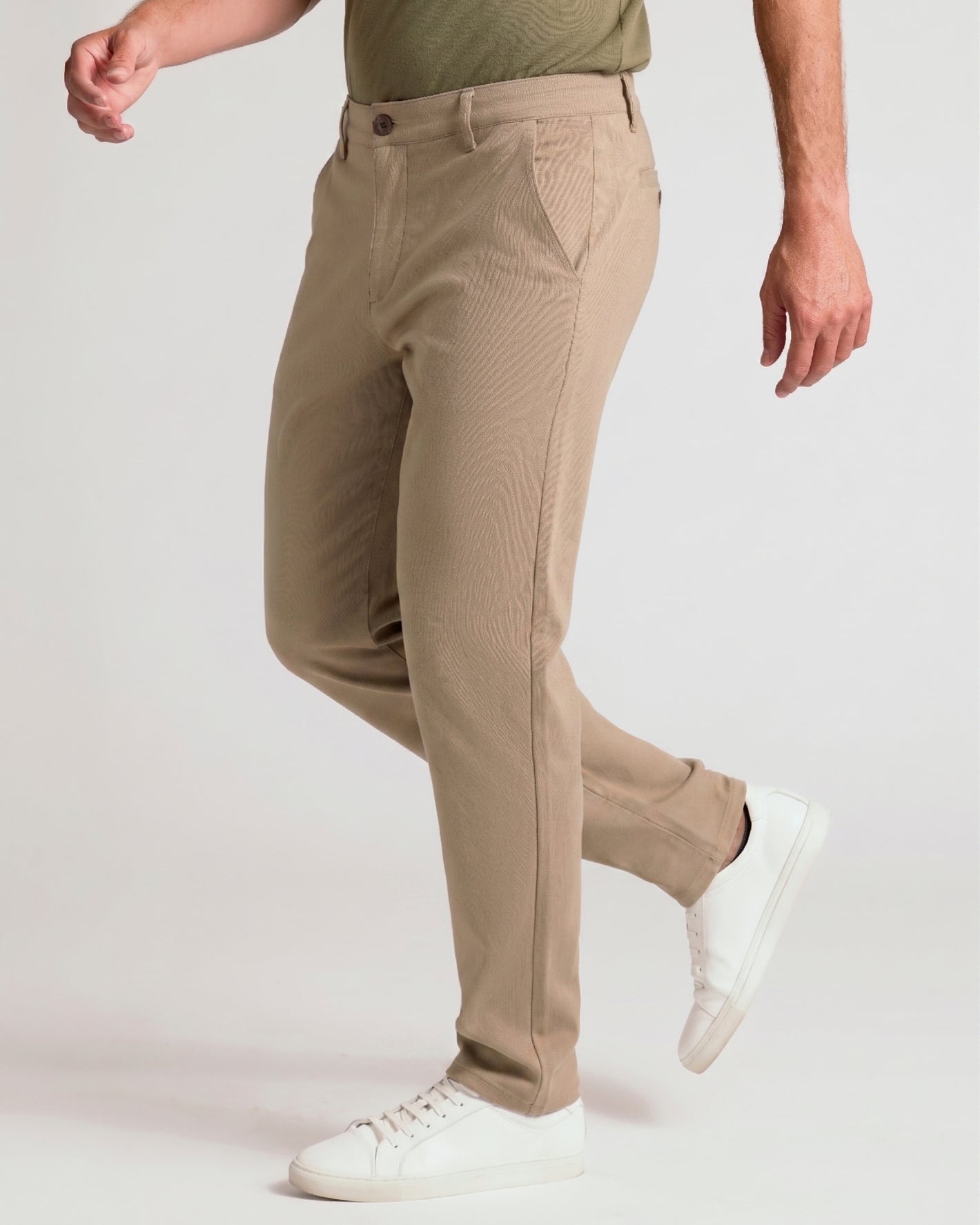 Khaki Slim Comfort Knit Chino Pant – True Classic