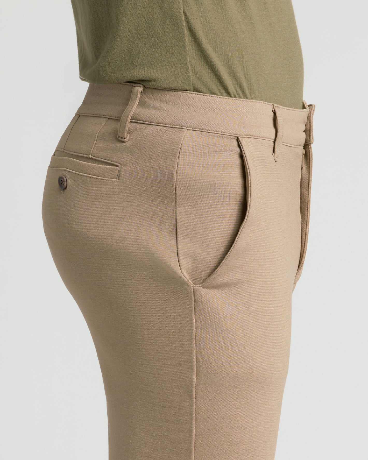 true classic dress pants True Classic Khaki Slim Comfort Knit Chino Pant