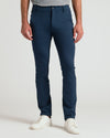 Pantalon chino en tricot confort slim marine