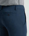 Pantalon chino en tricot confort slim marine