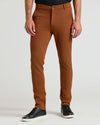 Suede Brown Slim Comfort Knit Chino Pant