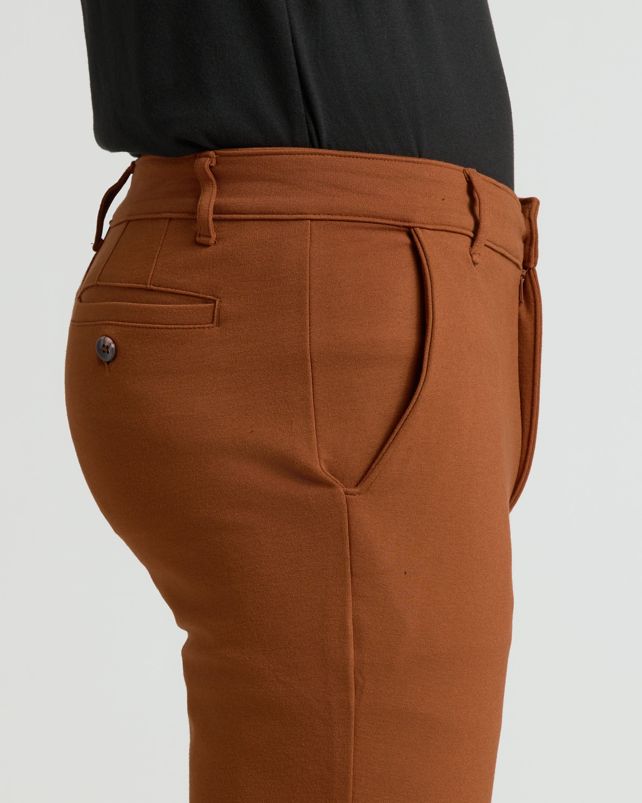 Suede Brown Slim Comfort Knit Chino Pant – True Classic