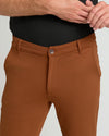 Suede Brown Slim Comfort Knit Chino Pant