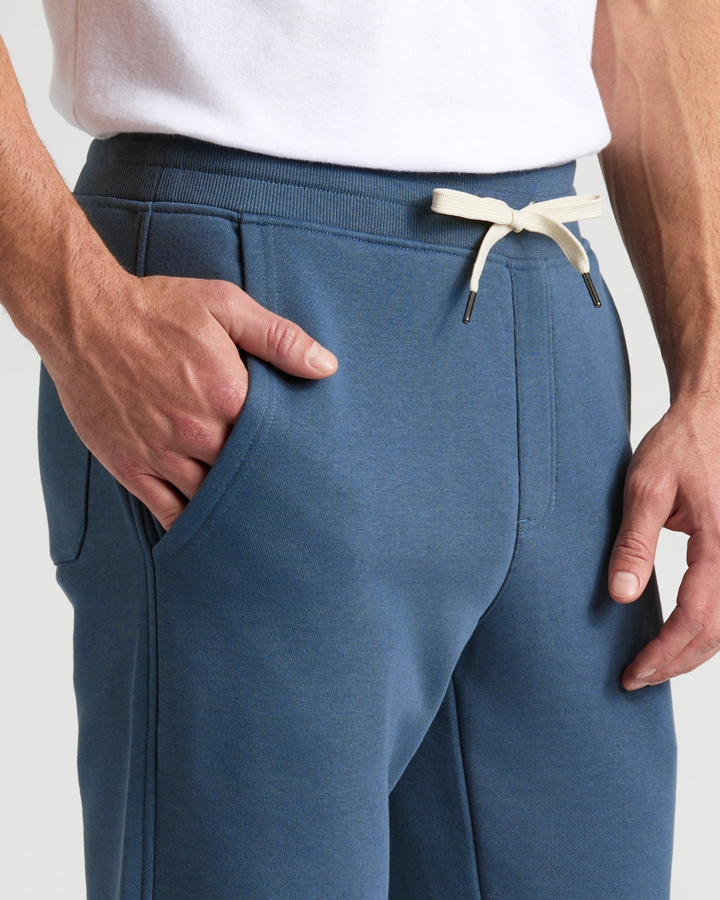 Fiord Fleece French Terry Joggers with elastic waistband and deep side pocket.
