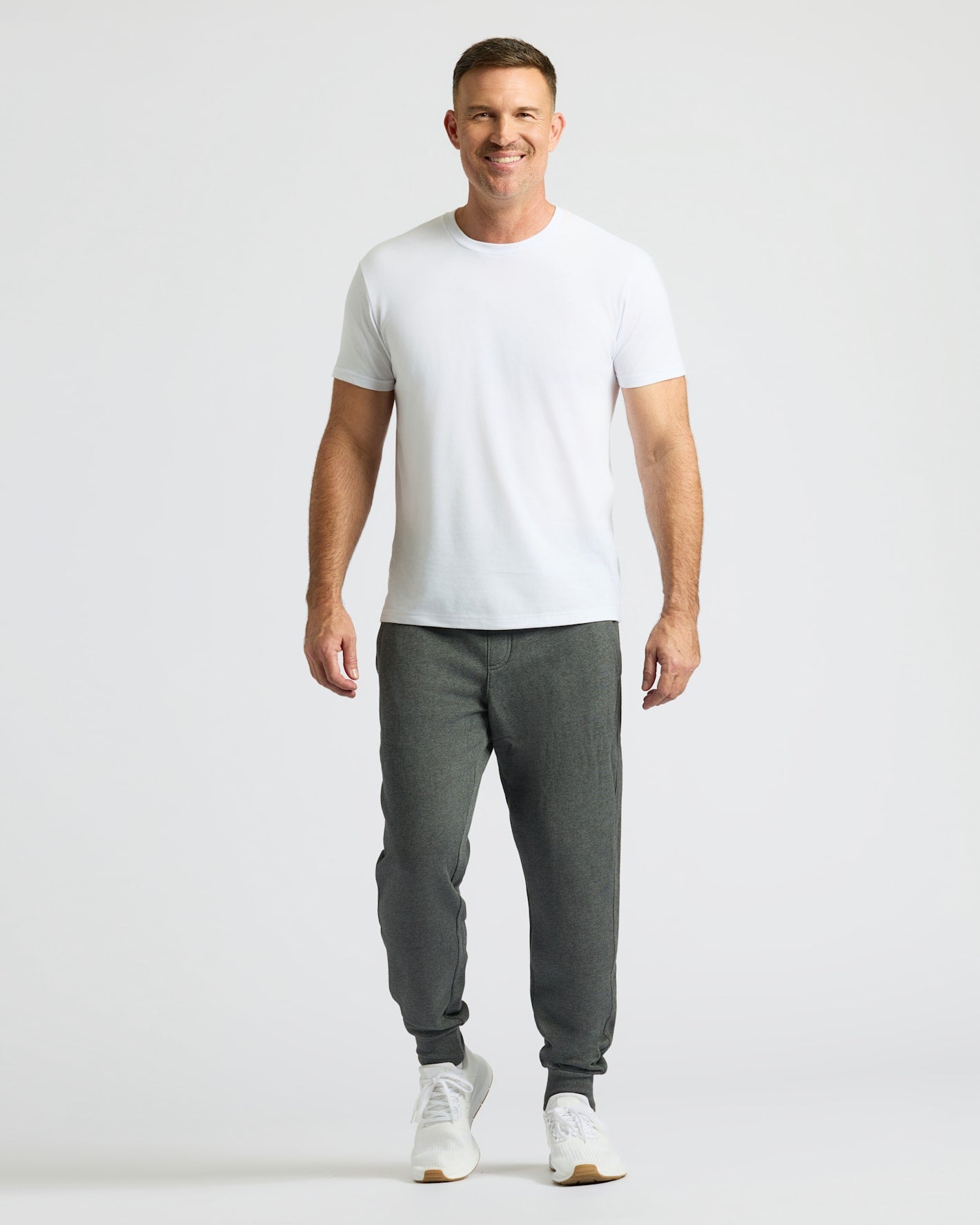 Charcoal Heather Gray Fleece French Terry Joggers 2-Pack