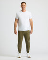 Military Green Fleece French Terry Joggers