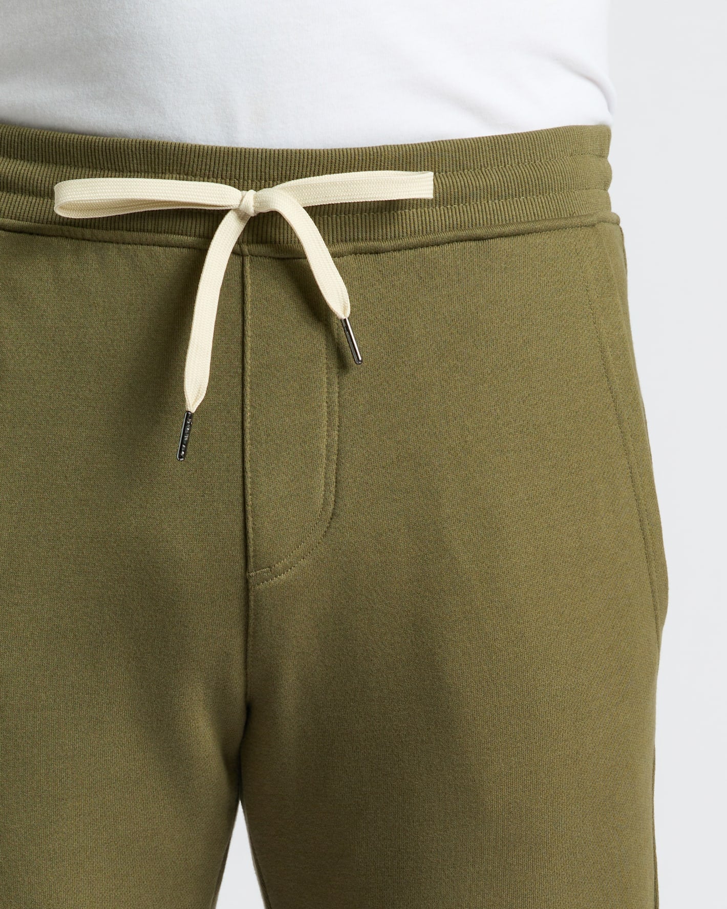 Military Green Fleece French Terry Joggers