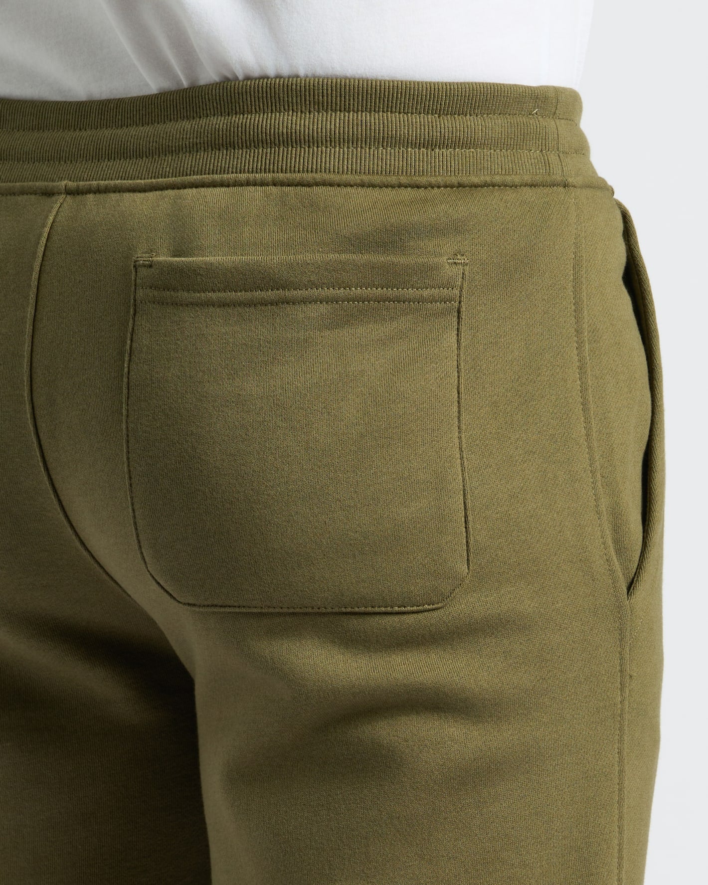 Military Green Fleece French Terry Joggers