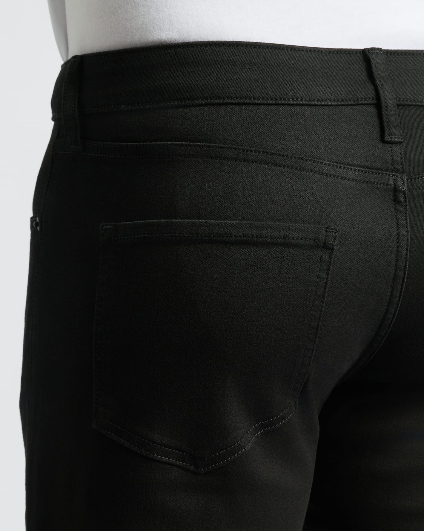 Black Wash Straight Comfort Stretch Jeans