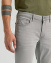 Medium Gray Wash Straight Comfort Stretch Jeans