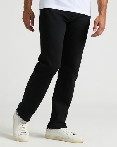 Straight Low-Stretch Jeans  - Black Wash