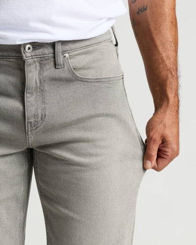 Straight Low-Stretch Jeans  - Medium Gray Wash