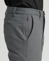 Carbon Straight Chino Pants 2.0 with zippered pocket and welt back pocket.