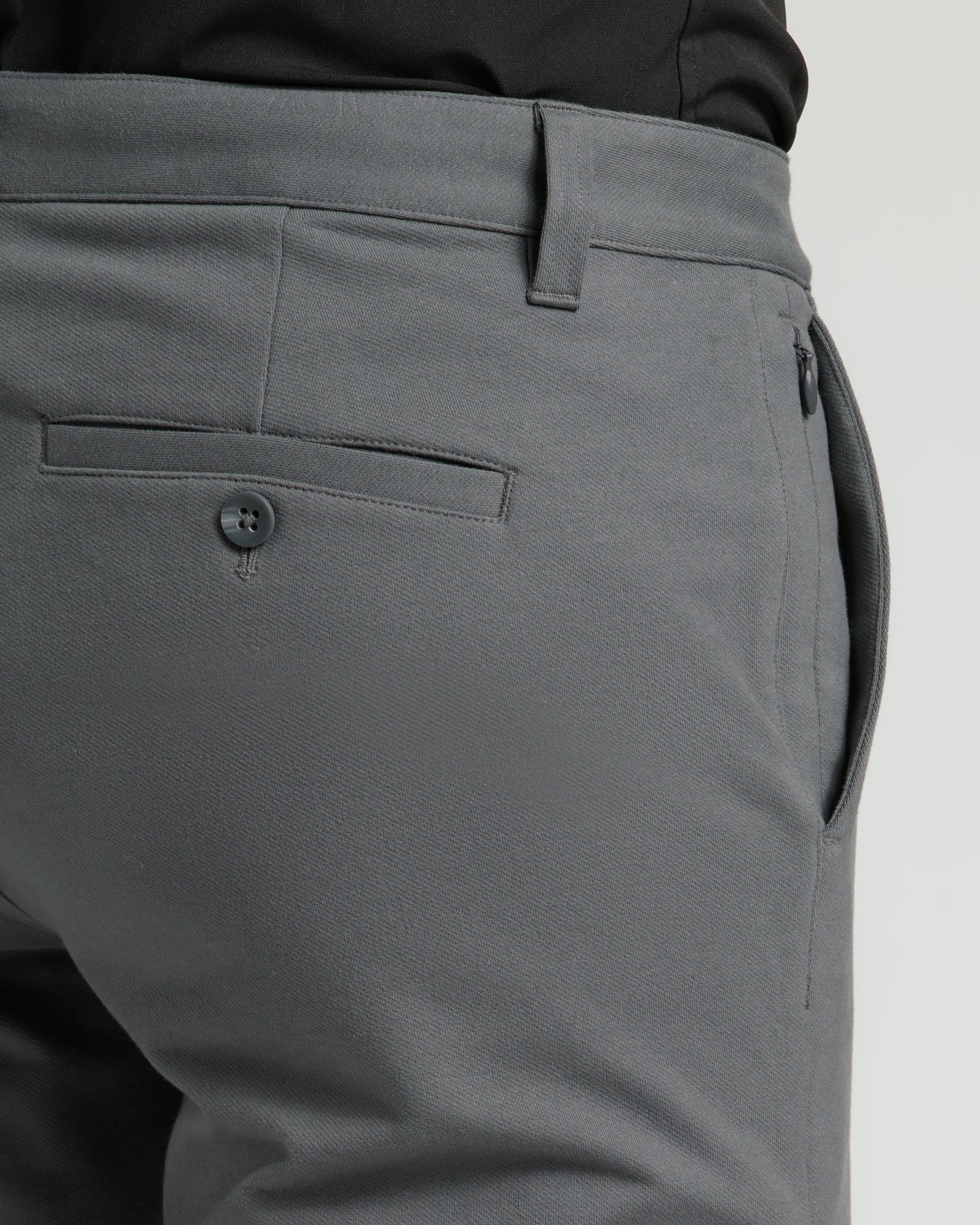 Carbon Straight Chino Pants 2.0 featuring welt pocket, belt loop, twill texture.