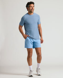True ClassicMan wearing Coast Active Quick Dry Shorts with Liner, showcasing casual stance.