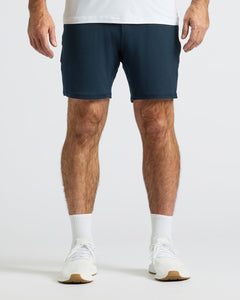 True ClassicDark Heather Navy Active Comfort Shorts