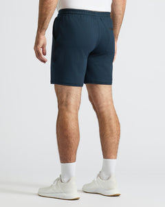 True ClassicDark Heather Navy Active Comfort Shorts