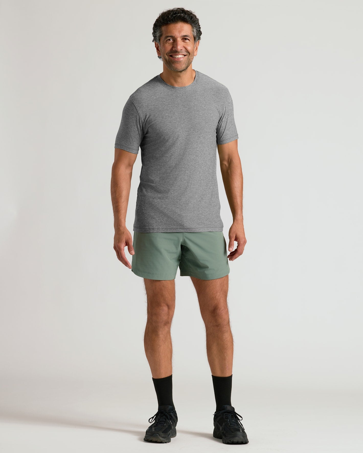 Man modeling Auburn & Juniper Active Training Short 2-Pack.