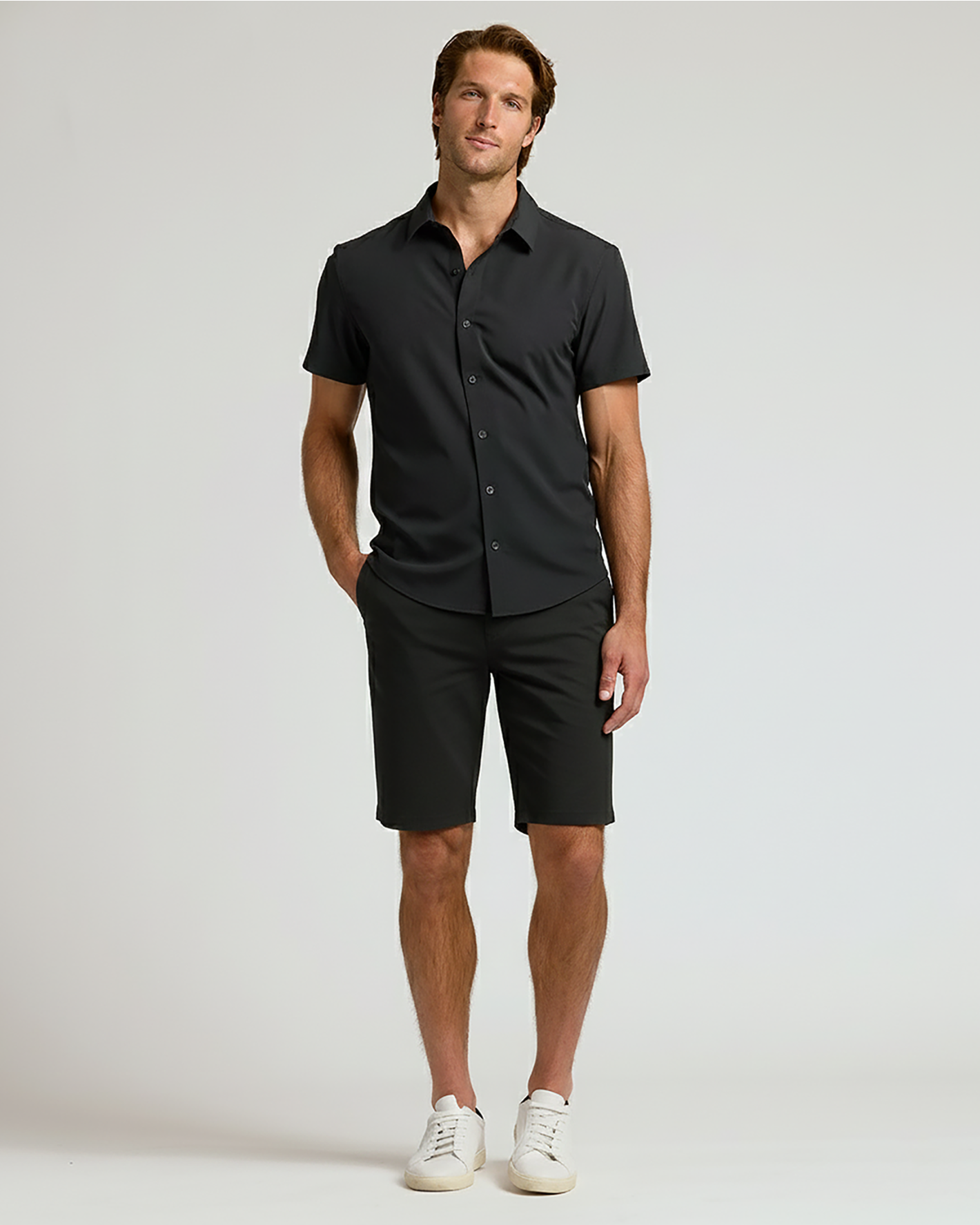 9" Black Chino Shorts 2.0