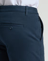 9 Navy Classic Chino Shorts 2.0 with belt loop and welted pocket.