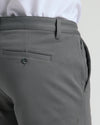 7 Carbon Chino Shorts 2.0 with back welt pocket and side zipper.