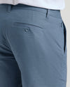 9 Fiord Linen Shorts with side zipper and buttoned back pocket.