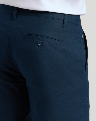 7" Linen Shorts - Navy